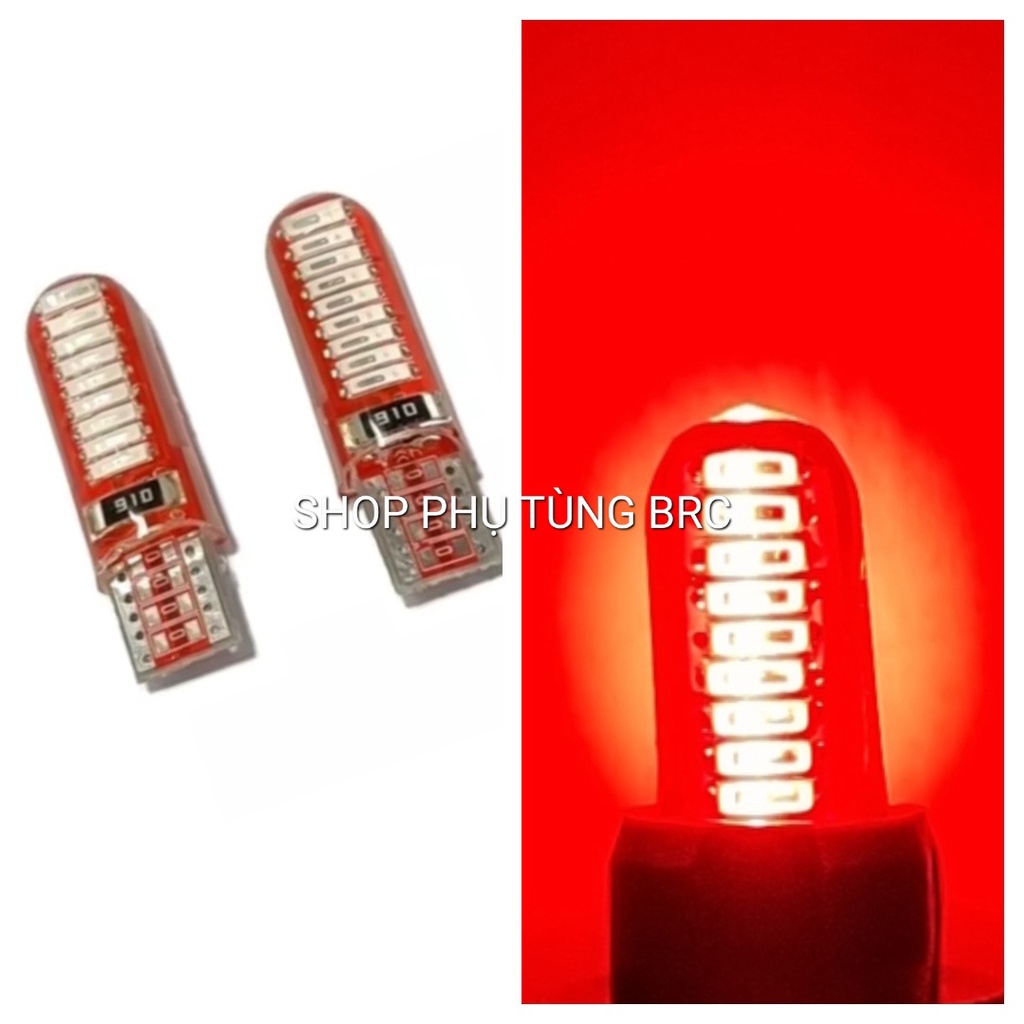 Đèn led xi nhan siêu chất T15, T10 tích hợp 18 bóng led lắp cho xe máy, đèn lùi ô tô .