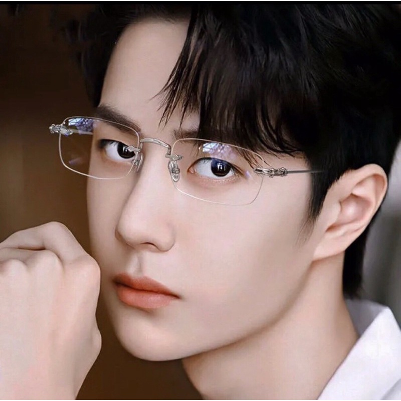 Mắt Kính Gọng Cận,Giả Cận,Thay Tròng Cận Unisex Nam Nữ 1992 Dáng Kính Khoan Ốc Hình Chữ Nhật