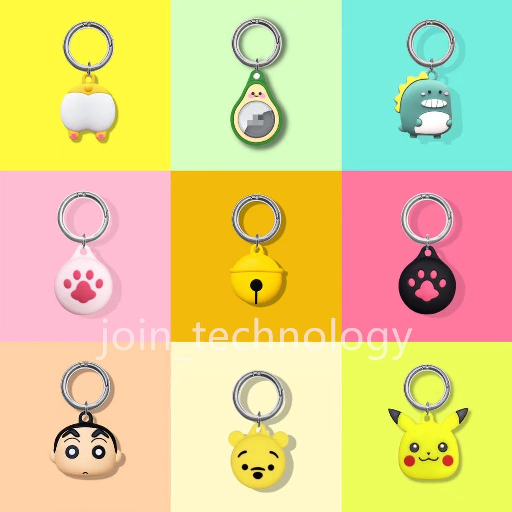 Ốp lưng airtag chống thất lạc hình hoạt hình dễ thương cho iPhone