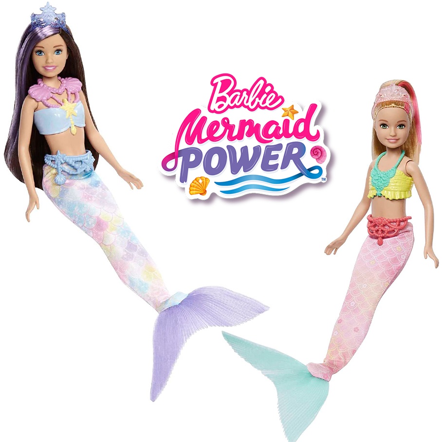 Bộ Sưu Tập Búp Bê Barbie Mermaid Power Stacie và Skipper