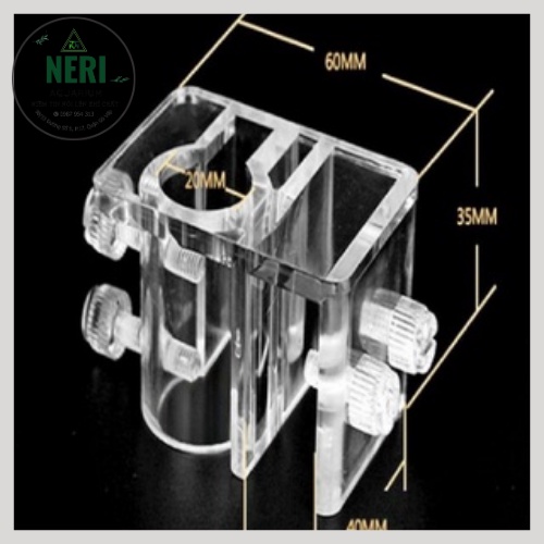 Kẹp Mica Giữ Ống IN OUT - Cho Bể Thủy Sinh
