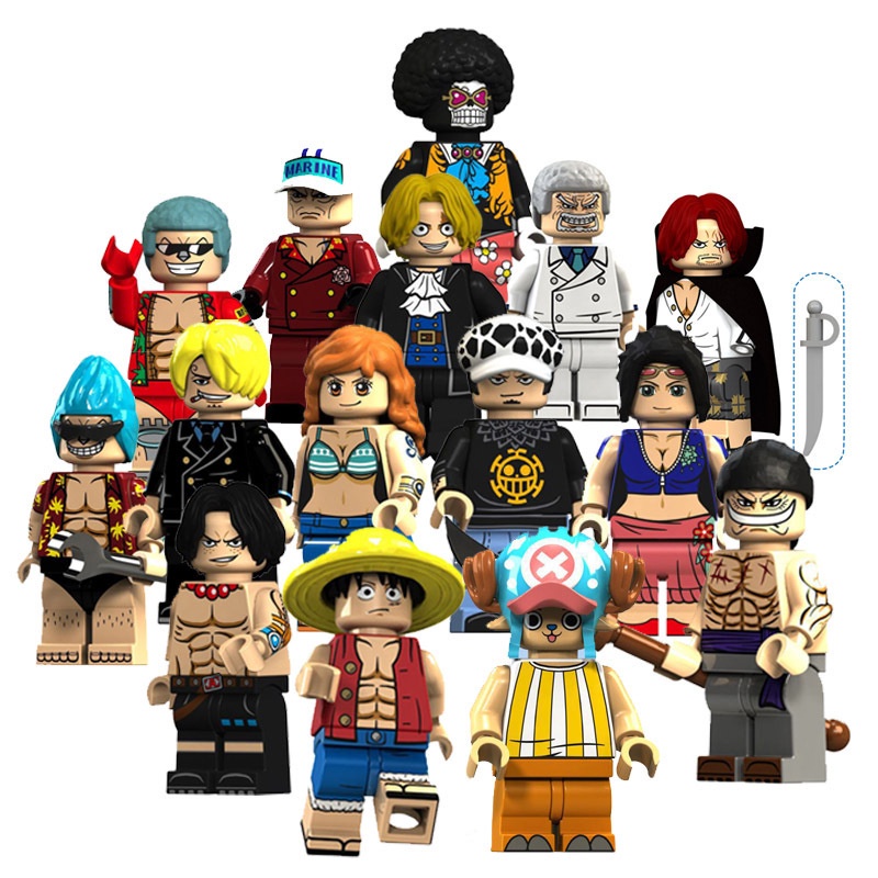 Mô Hình Đồ Chơi Lego Nhân Vật One Piece Luffy / Đồng / Sauron / Sanji