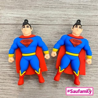 Sticker lớn luffy, siêu nhân phụ kiện gắn dép, làm móc khoá có dây - sấu family
