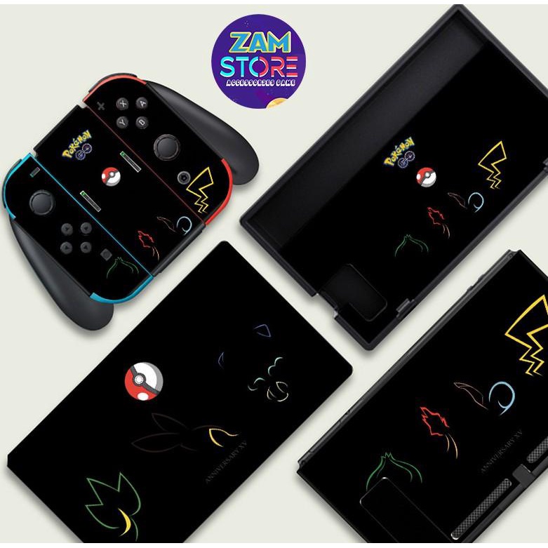 V1/V2 Set Skin Dán Cho Joycon, Dock, Máy Game Nintendo Switch