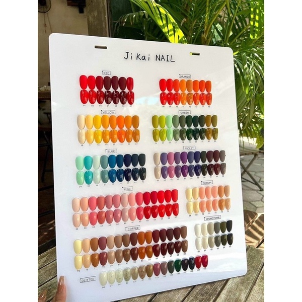 sét Jikai 110 màu tặng kèm bass top va bảng màu và kệ trưng bảng màu