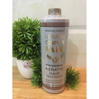 Hấp Tóc Keratin Nano Complex ( Hấp Nano Xám) - Chuyên Phục Hồi Tóc Nát, Cháy 1000ML