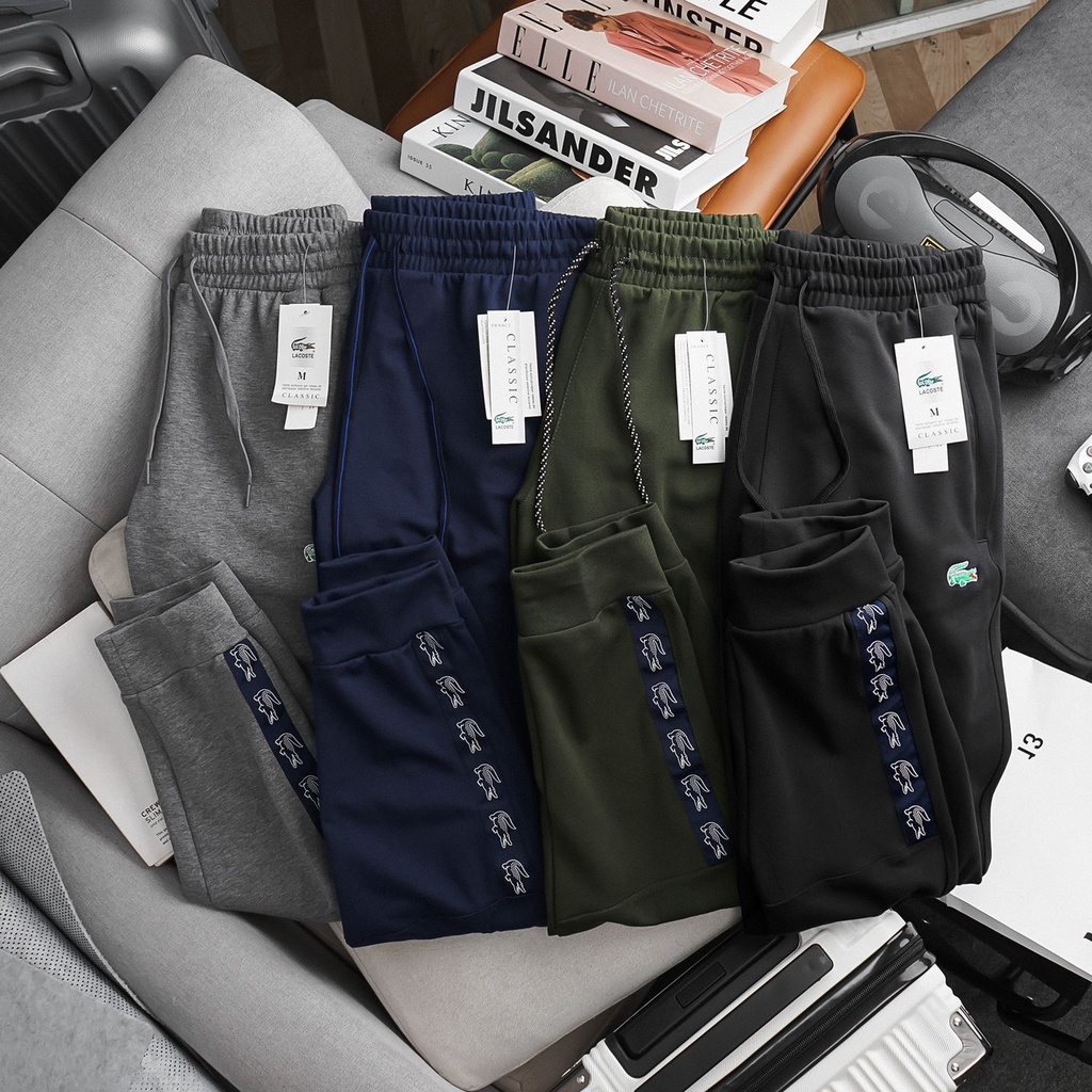 Quần nỉ jogger nam CORBIN chất dày ấm thêu hình cao cấp