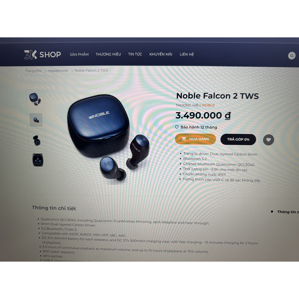 Tai nghe Noble Falcon 2 likenew