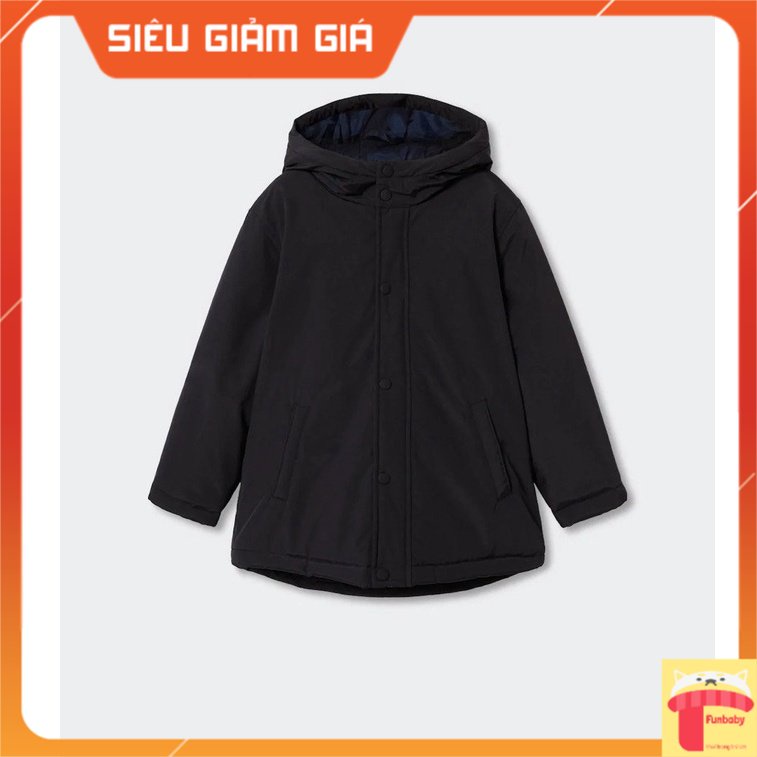 Áo phao dáng dài bé trai siêu nhẹ 7-14 tuổi dáng basic. Áo khoác cho bé Hàng MANGO Việt Nam xuất khẩu dày dặn ấm áp