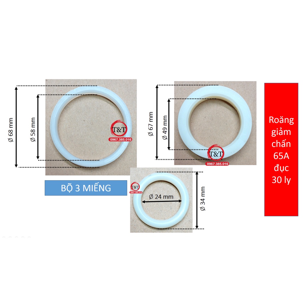 Bộ roăng giảm chấn đục 30 ly, Bộ răng giảm chấn máy đục hitachi 65a, roăng đục, máy đục bê tông