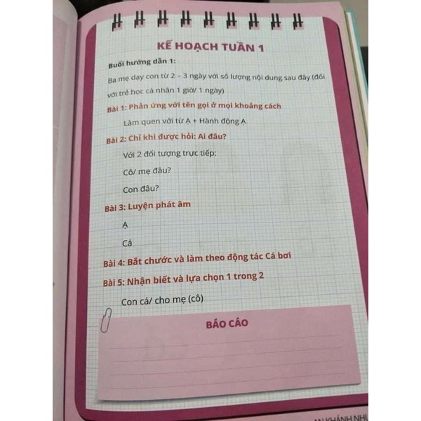 KẾ HOẠCH DẠY TRẺ CHẬM NÓI ❤️ ❤️