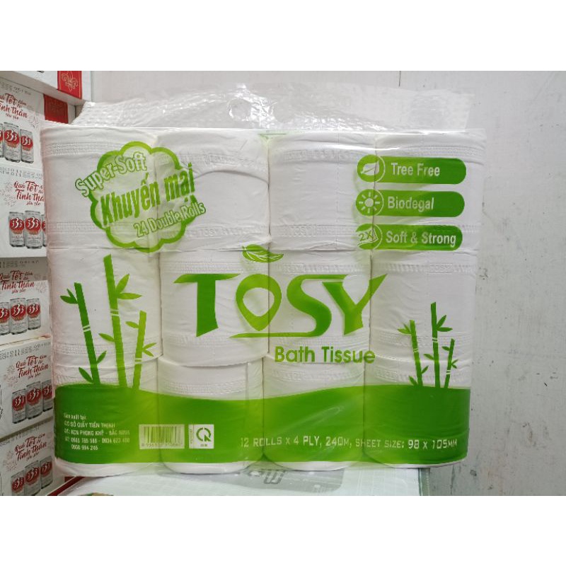 Giấy Vệ Sinh Tosy Cao Cấp 12 Cuộn