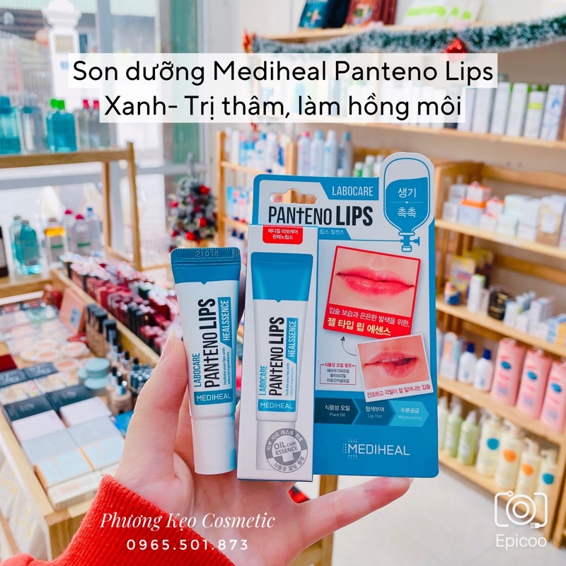 Son Dưỡng chuyên dùng cho môi khô nứt nẻ, thâm, bợt màu, nhợt nhạt Mediheal Labocare Panteno Lips 10ml