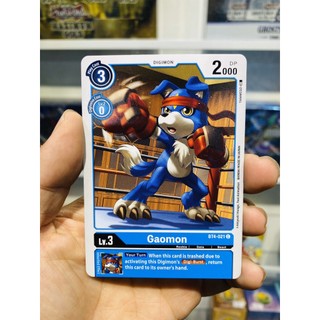 Thẻ bài digimon mã bt4-021 - gaomon - digimon - common