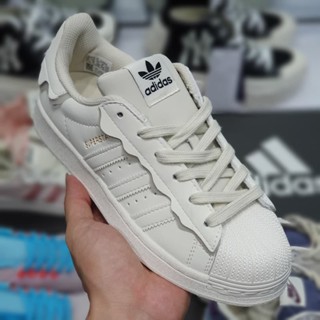 Giày thể thao nữ mẫu mới 2022 Adidas Superstar hồng, adidas sò xanh, das sò trắng 3 sọc dành cho nữ full box bill