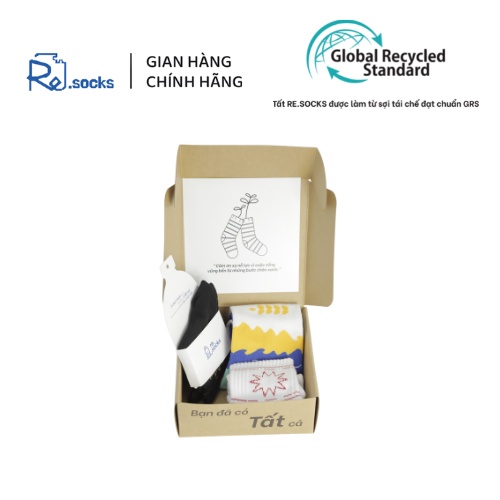 Tất Cổ Cao Sợi Tái Chế Remarkable Vietnam - BST Đất Nước - Thông Thoáng, Bền Nhẹ