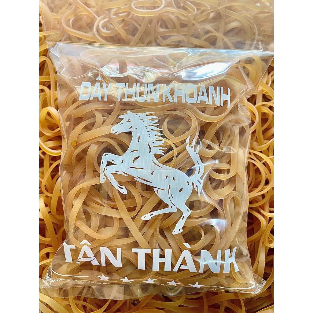 Dây Thun bản lớn, bản to, bản dày kích thước 400x5mm đường kính 12.5cm - bịch 500g loại tốt