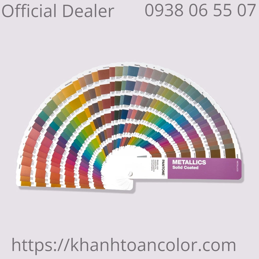(NEW 2023) Bảng màu Pantone Metallics Coated GG1507B năm 2023 - Tái bản năm 2022 - 655 màu PMS đầu 8 và 10