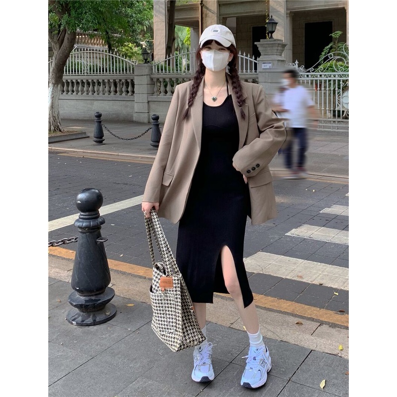 Đầm Hai Dây Màu Sắc Đơn Giản Quyến Rũ Cho Nữ