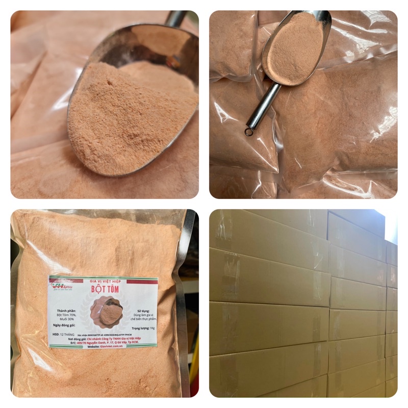 Bột Tôm Thượng Hạng Túi 1kg Việt Hiệp