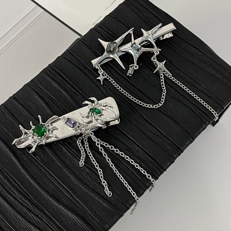 Kẹp Tóc Hình Nhện / Ngôi Sao Phong Cách Gothic Độc Đáo Cho Bé Gái