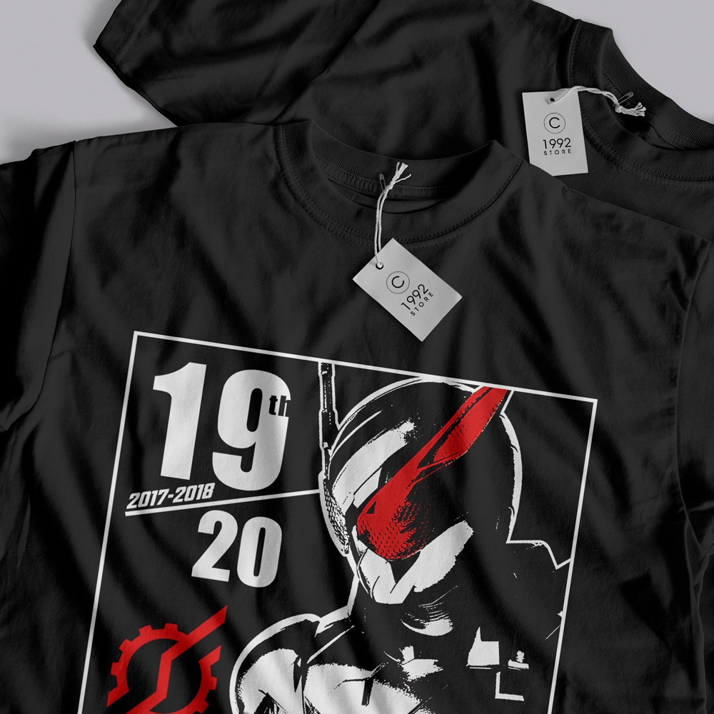 Áo thun Kamen Rider Build - HEISEI RIDER 20th Anniversary  ngắn tay