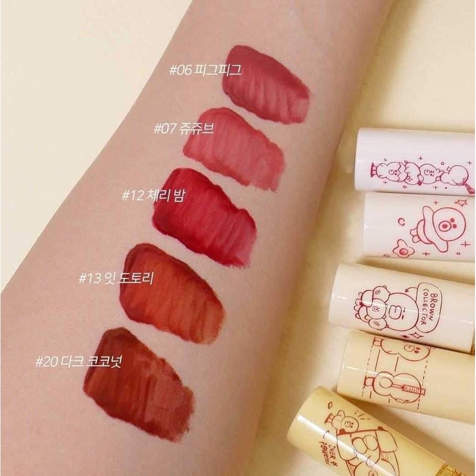 Son tint lì romand LINE FRIENDS Juicy Lasting Tint Mini