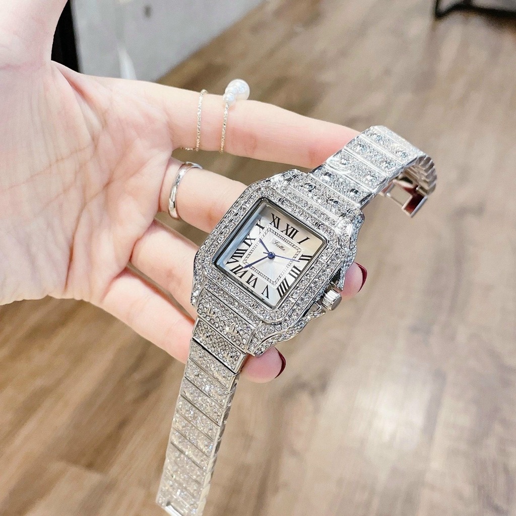 [CHÍNH HÃNG] Đồng hồ nữ Scottie mặt vuông full đá hot trend bền bỉ sang trọng Mai Luxury Watch SC 9127 | BigBuy360 - bigbuy360.vn