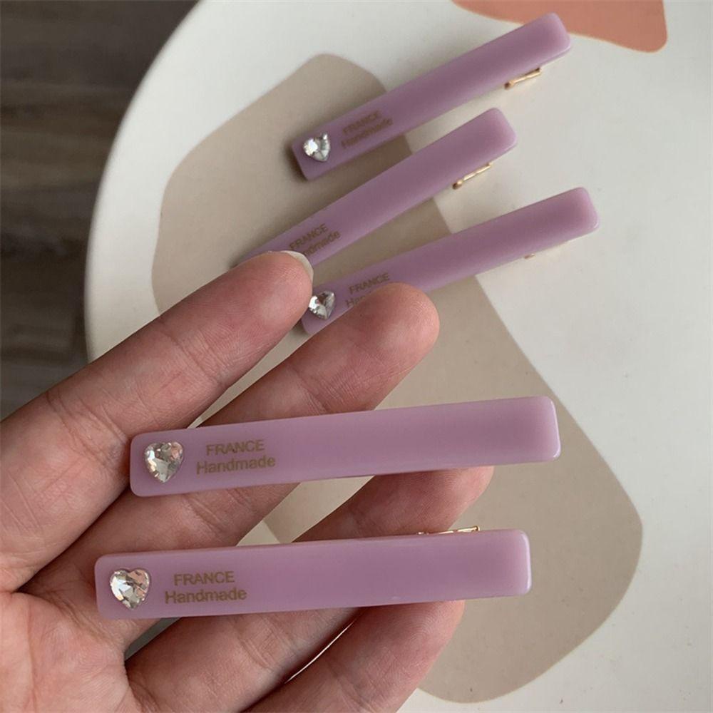 ANEMONE Kẹp Tóc Đính Đá Phong Cách Retro Xinh Xắn Cho Nữ