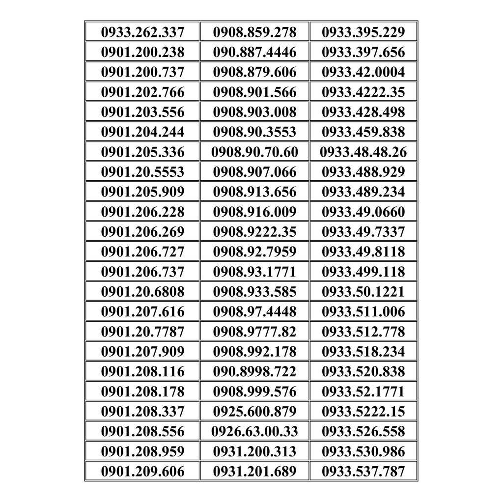 Sim số đẹp tứ quý giữa ,mạng mobifone trả trước