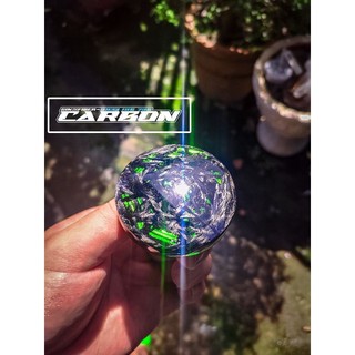 Nắp bình xăng các loại xe máy ốp vải carbon fiber foged xanh lá sợi lớn