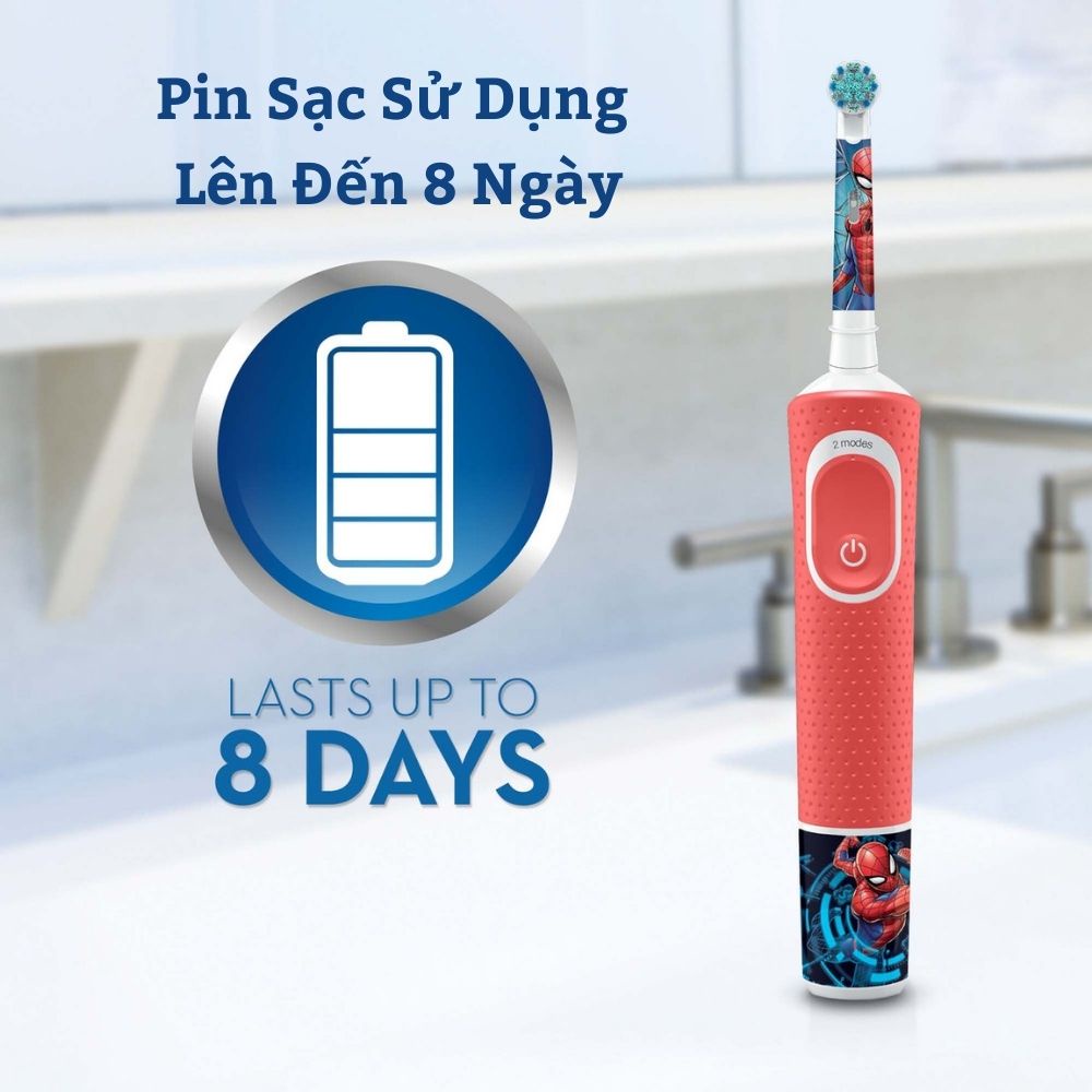 Homey- Bàn Chải Điện Oral B Trẻ em Từ 3+ Tuổi Oral B Pro 100 &amp; Vitality Stages Power - Hàng Nội Địa Úc