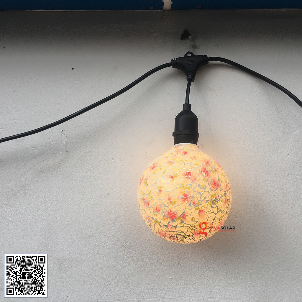 Đèn LED quả cầu nhiều họa tiết dùng để trang trí G125