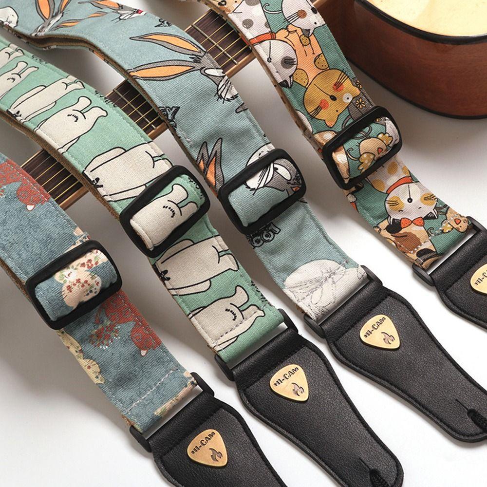 WTTLE Dây Đeo Đàn Ukulele Bằng Nylon Kèm Móc Tùy Chỉnh Tiện Dụng