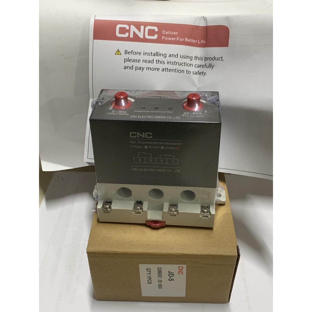 Rơ le bảo vệ động cơ JD-5 2-20A, 20-80A, 60-300A