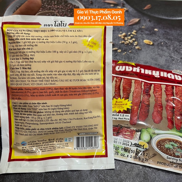 Gia vị xá xíu Thái Lan Lobo