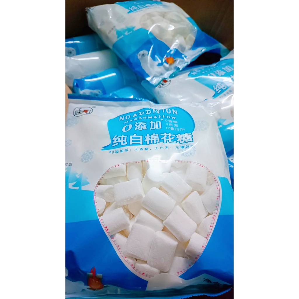 Kẹo Marshmallow Ăn Kiêng 500g, Tan Nhanh, Marshmallow No Addition Ít Đường,....
