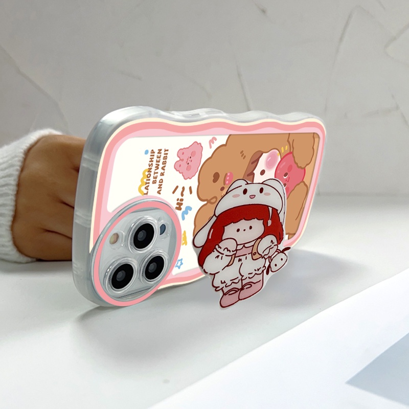 Samsung Galaxy S20 S10 FE Plus Ultra 5G Cho Ốp lưng điện thoại In Hình Cartoon Lovely Girl With Free Holder