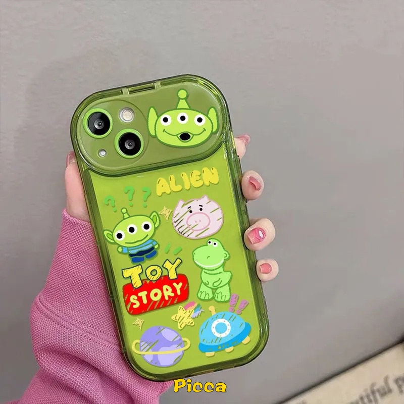 DISNEY Ốp Điện Thoại Nắp Lật Gắn Gương Hình Gấu / Người Ngoài Hành Tinh 3D Cho IPhone 11 14 12 13 Pro MAX 7 8 14 Plus XR X XS MAX SE 2020