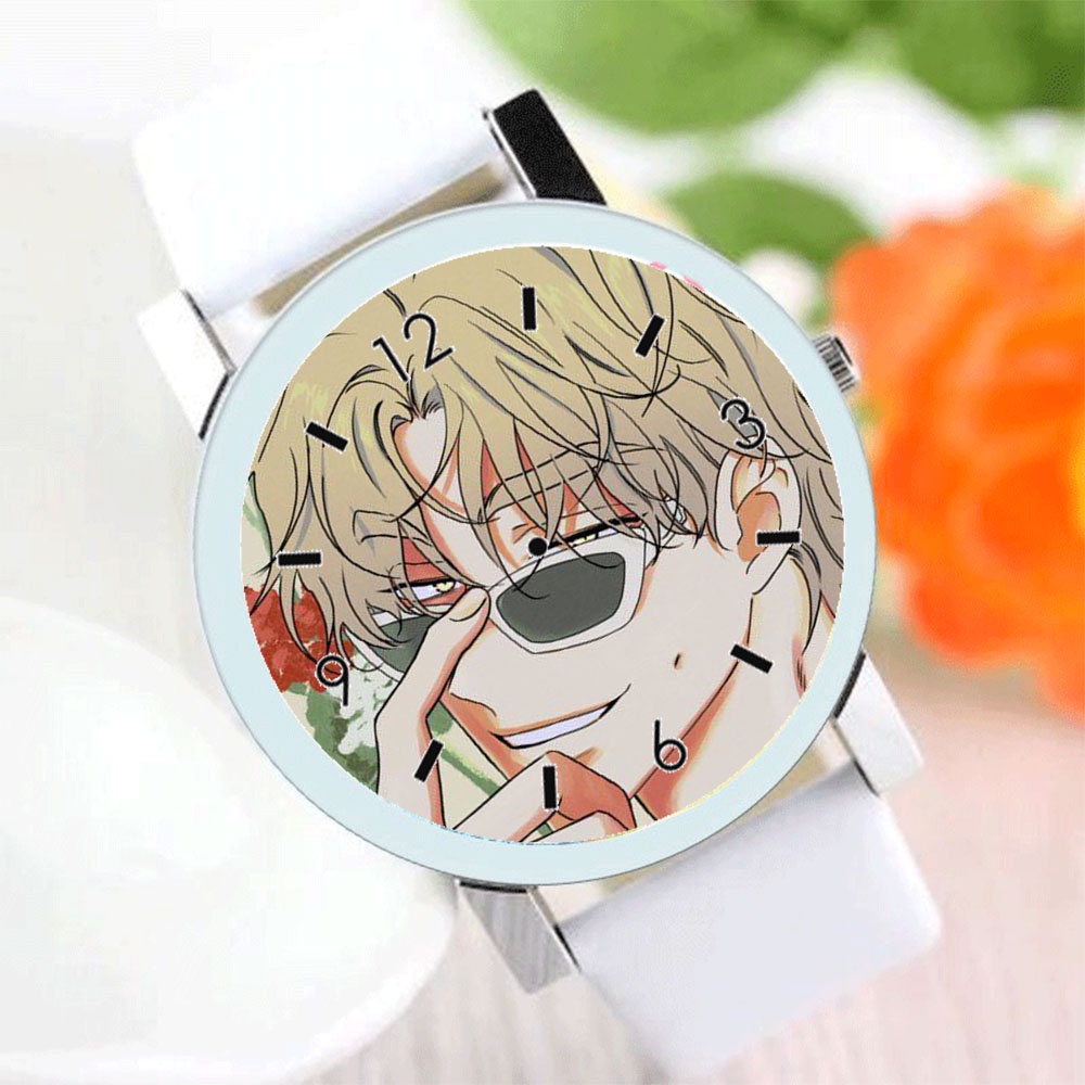 Đồng hồ đeo tay nam nữ in hình LOW TIDE IN TWILIGHT Đêm bên làn nước manhua BL anime chibi tiện lợi