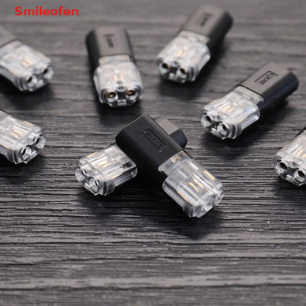 Set 10 Đầu Nối Dây Điện 2 Chấu Tháo Lắp Nhanh Tiện Dụng Mới