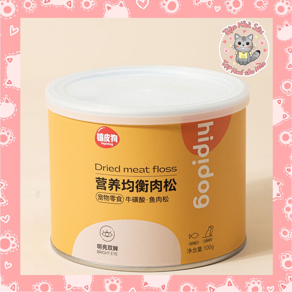 Ruốc Gà, Chà Bông Gà Hipidog Giúp Chó Mèo Ăn Ngon Miệng - Tiệm Nhà Sâu