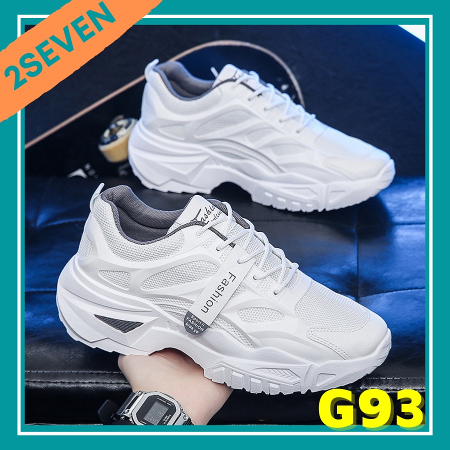 Giày chạy bộ thể thao đế độn 5cm hack chiều cao dệt lưới thoáng khí - 2Seven - G93