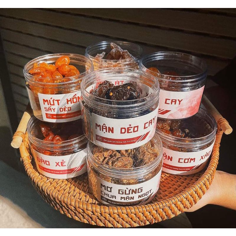 Đặc sản ô mai Hà Nội - Trám tươi cay , xí muội đào chua mặn ngọt - Mơ dẻo không hạt- ô mai mix - Mận dẻo không hạt