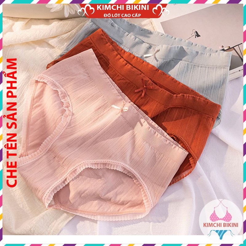 Quần lót vải mềm ôm bụng nâng mông KIMCHIBIKINI chíp nữ cotton khử mùi kháng khuẩn co giãn 4 chiều QL161