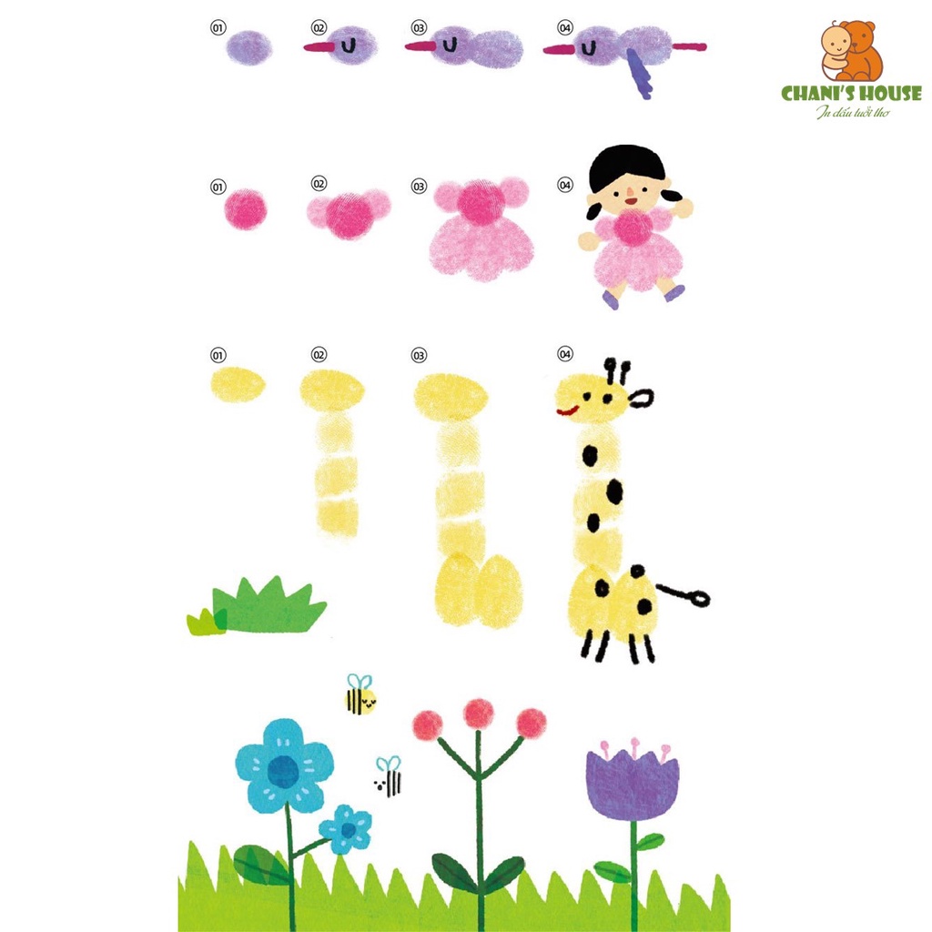 ĐỒ CHƠI TRANH TÔ MÀU BẰNG VÂN TAY JOAN MIRÓ - MÀU AN TOÀN CHO BÉ