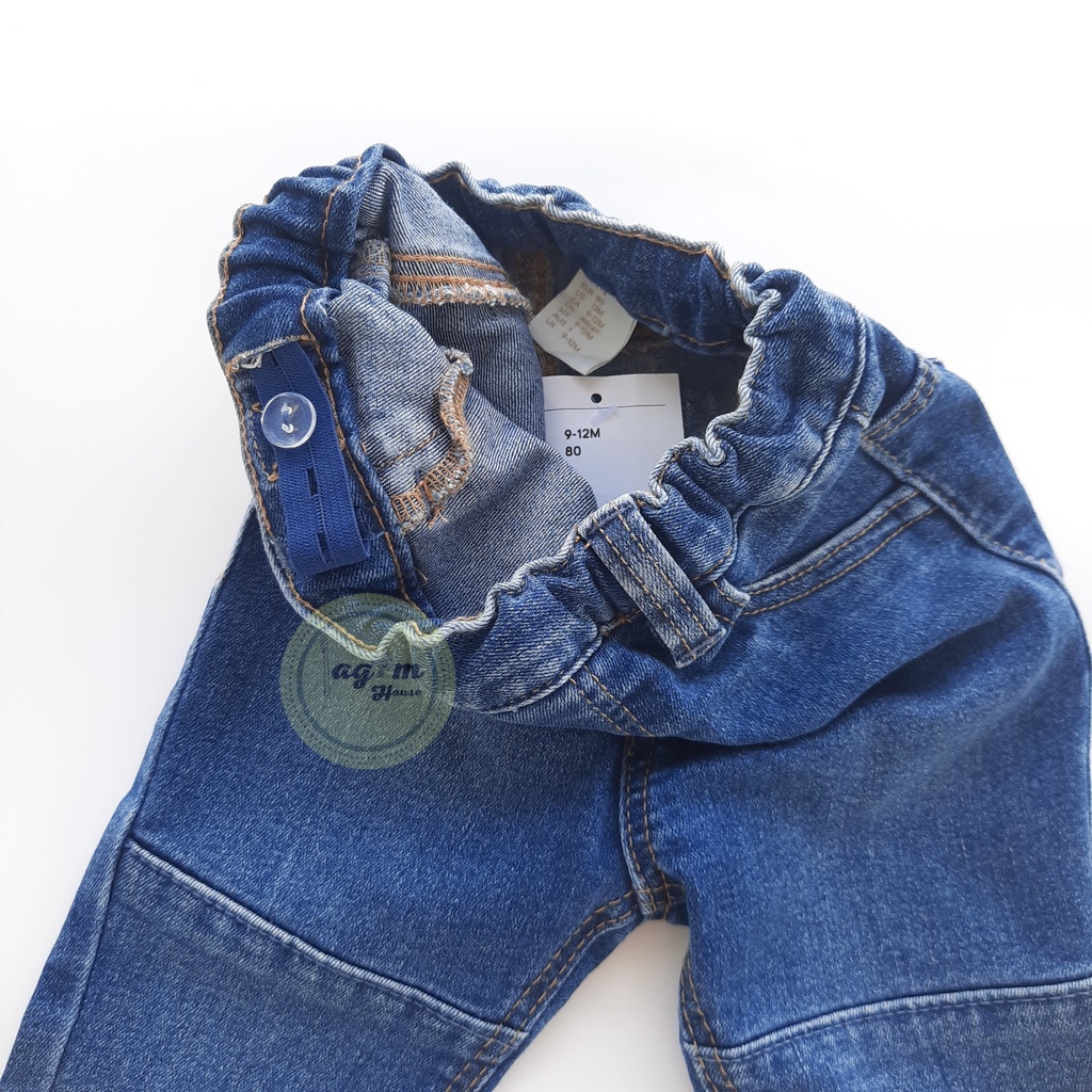 Quần jean bò dài HM cho bé trai 7-17kg - Lagim House