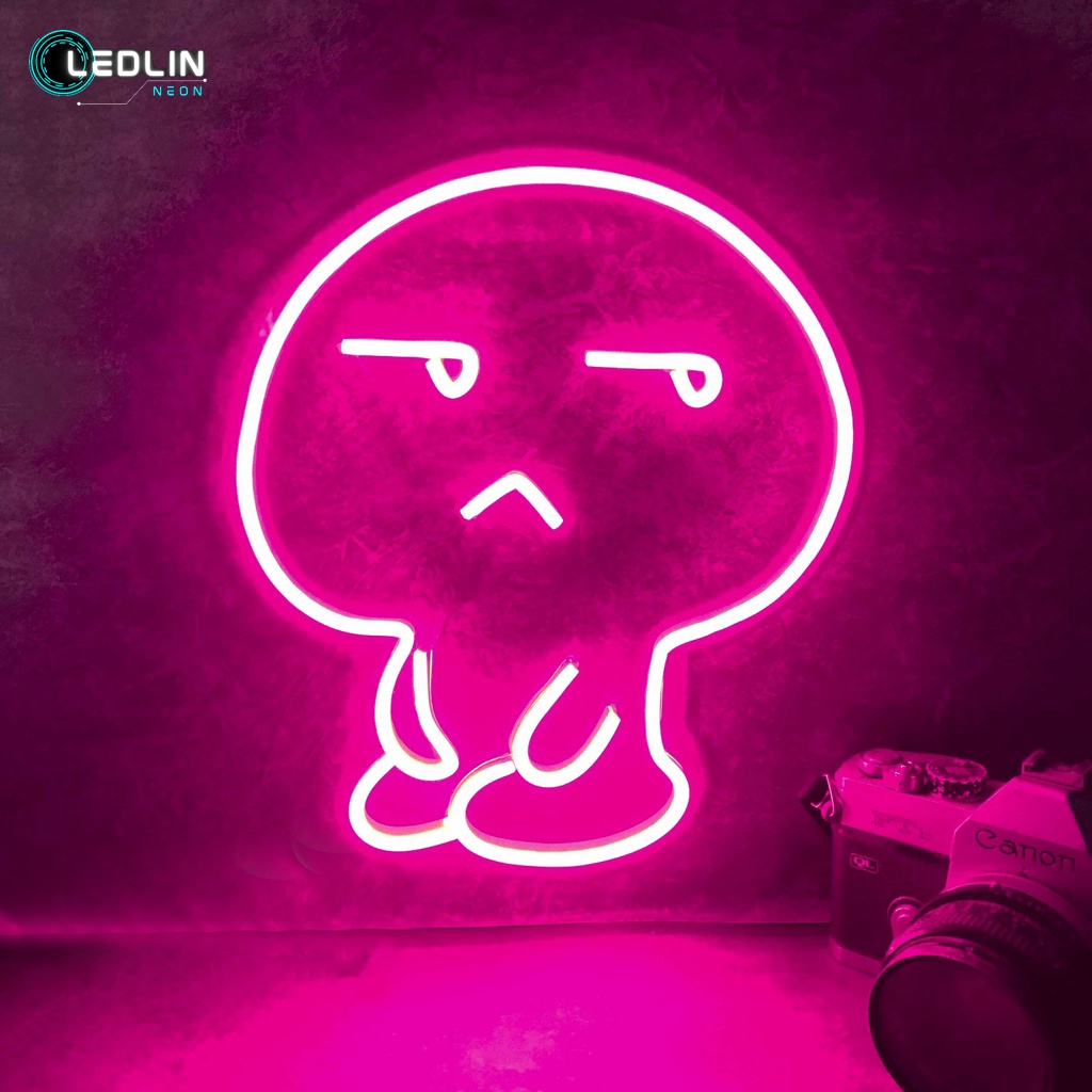 Đèn led neon hình icon dễ thương Ledlin 25 x 30 cm Decor trang trí nhà cửa