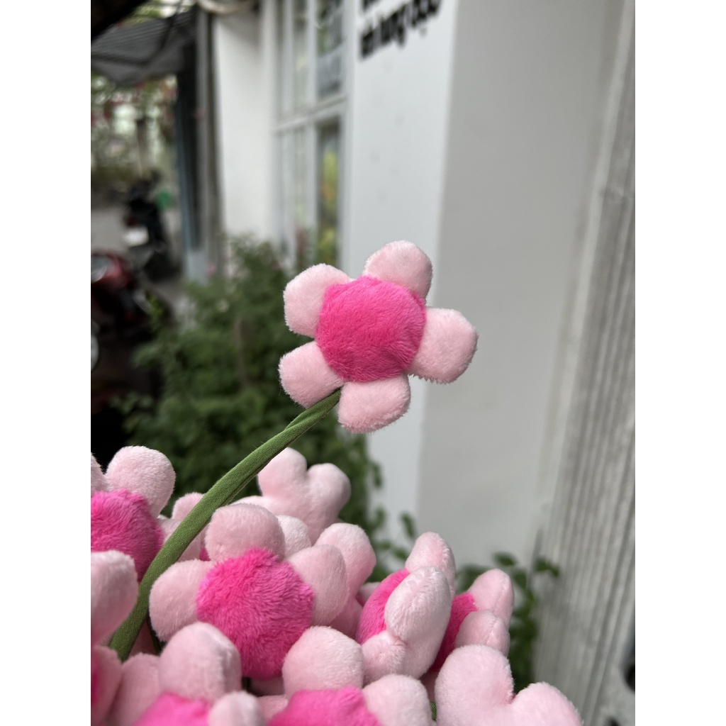 Hoa 5 Cánh Dễ Thương, thân 30cm - gấu bông đình may
