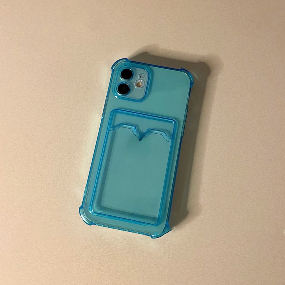 Ốp Điện Thoại TPU Mềm Trong Suốt Chống Sốc Dạng Ví Đựng Thẻ Cho IPhone 14 13 12 11 Pro Max XS XR 8 7 Plus SE